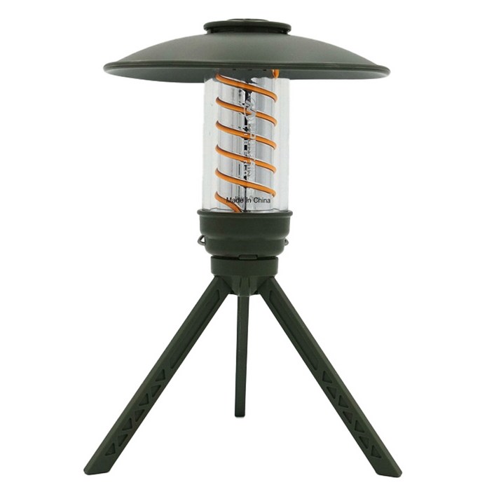 Libero 스파이럴 미니 LED 램프 랜턴, 카키, 1개