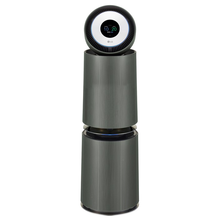 LG전자 퓨리케어 오브제컬렉션 AI 360도 알파UP G 필터 공기청정기 AS335NGAC 109㎡ 방문설치, AS335NGAC, 네이처 그린