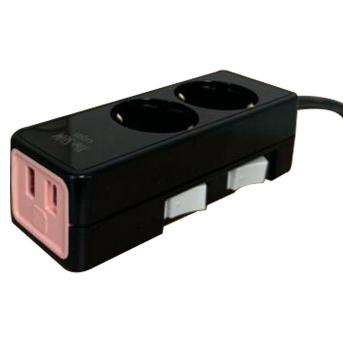 네모탭 더슬림 10W 개별 멀티탭 2구 SY-SB2 USB