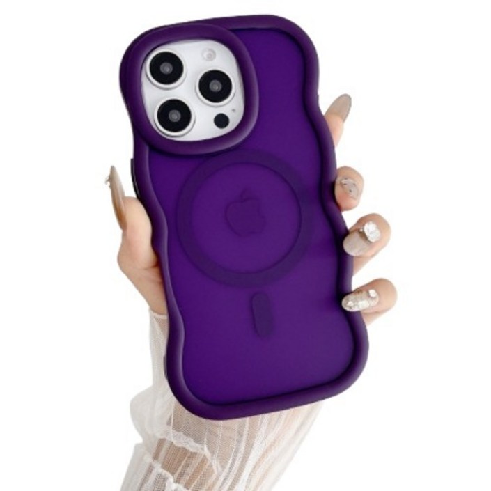 케이스틱 물결 테두리 맥세이프 범퍼 휴대폰 케이스