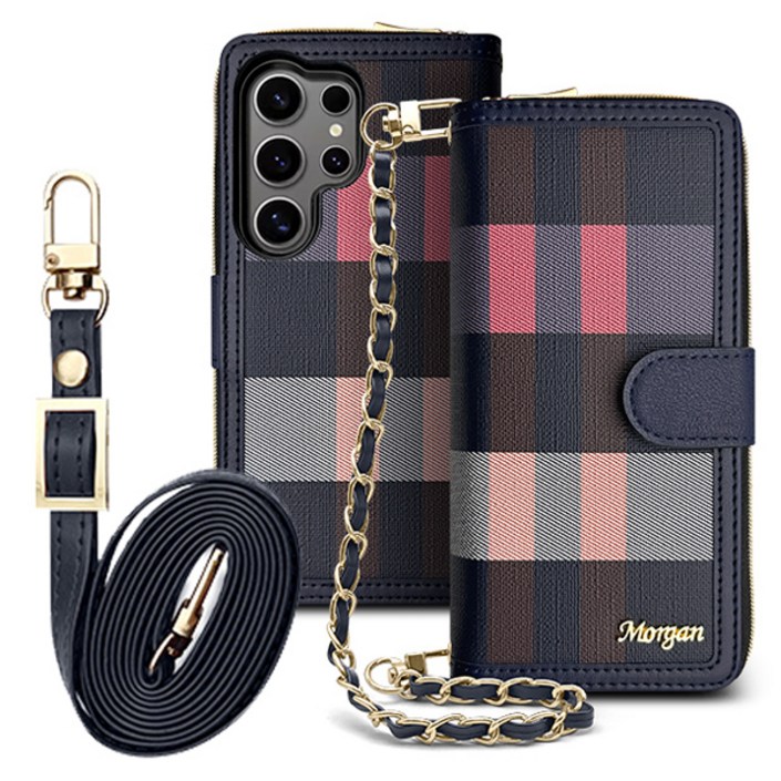 에스엠씨 하모니 크로스백 휴대폰 케이스  롱 스트랩  손목 스트랩 세트