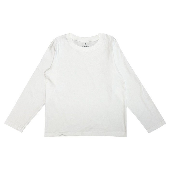 여성용 긴팔 기본 티셔츠