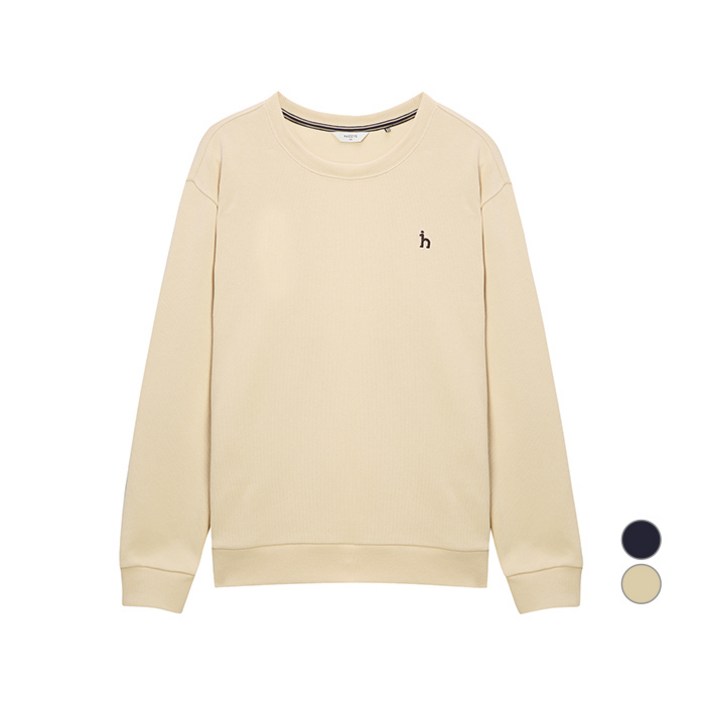 헤지스 남성용 조직감 크루넥 맨투맨