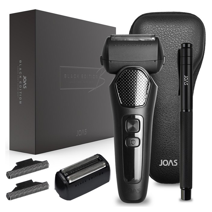 조아스 블랙티타늄코팅 3중날 전기면도기