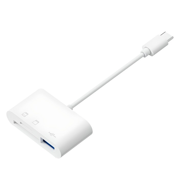 아이엠듀 C타입 3 in 1 USB TF SD카드 리더기