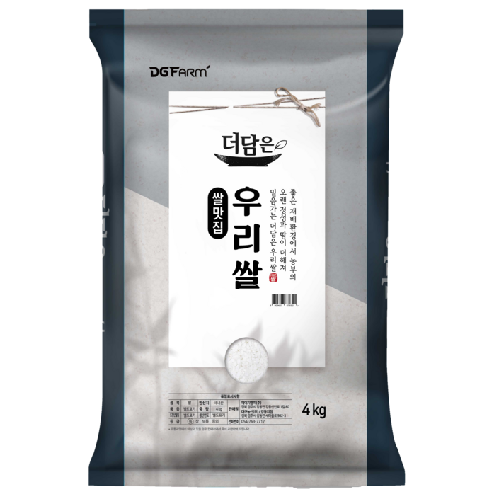 대구농산 더담은 우리쌀, 4kg, 1개 대구농산 더담은 우리쌀, 4kg, 1개