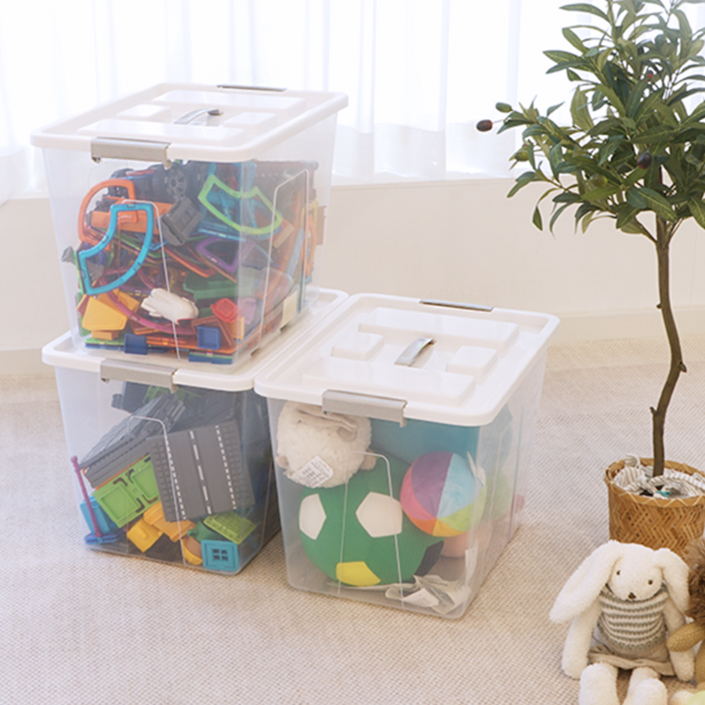 엠비코 들고잠궈 적층식 리빙박스