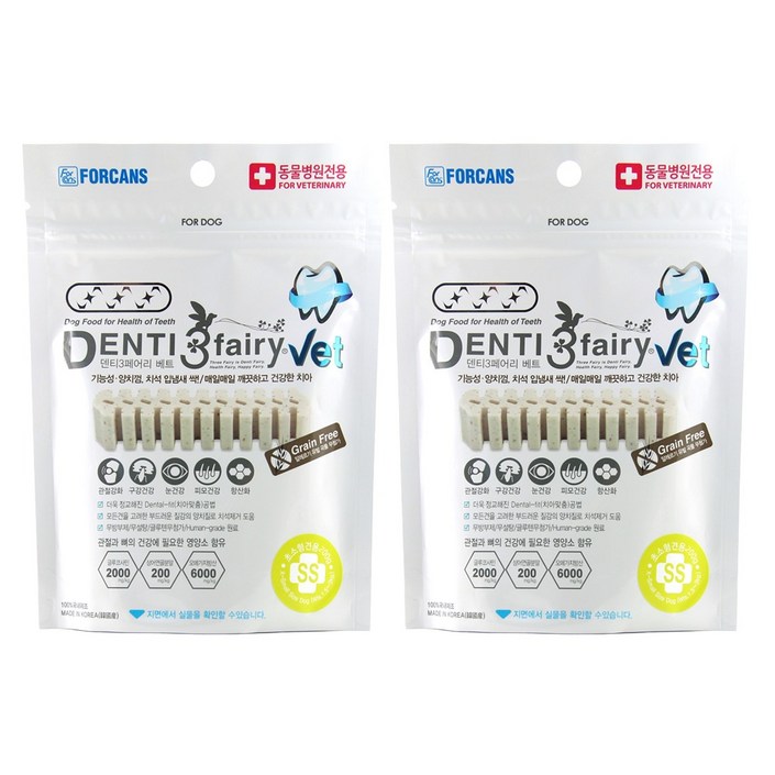 포켄스덴티페어리 포켄스 VET 강아지껌 SS, 타피오카, 200g, 2개