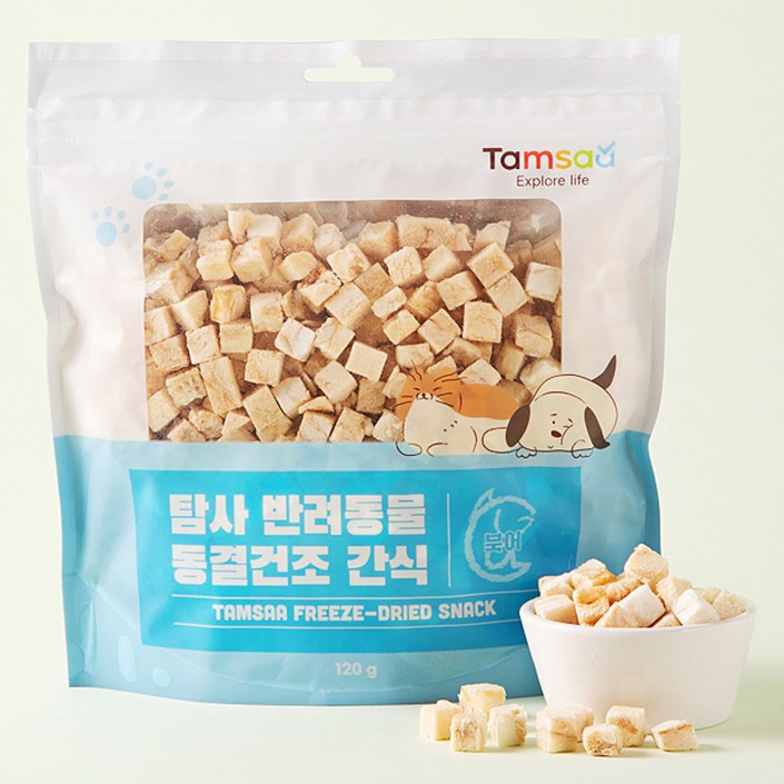 탐사 반려동물 동결건조 간식, 북어, 120g, 1개 탐사 반려동물 동결건조 간식, 북어, 120g, 1개