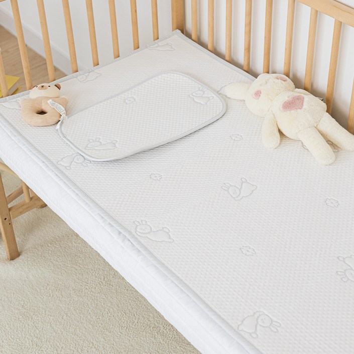 이몽 유아용 듀라론 냉감 방수 쿨매트, 토끼, 1개