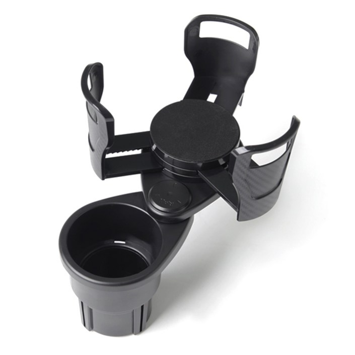 아이예스 차량용 2단 멀티 수납 폭조절 컵홀더 IY360HD