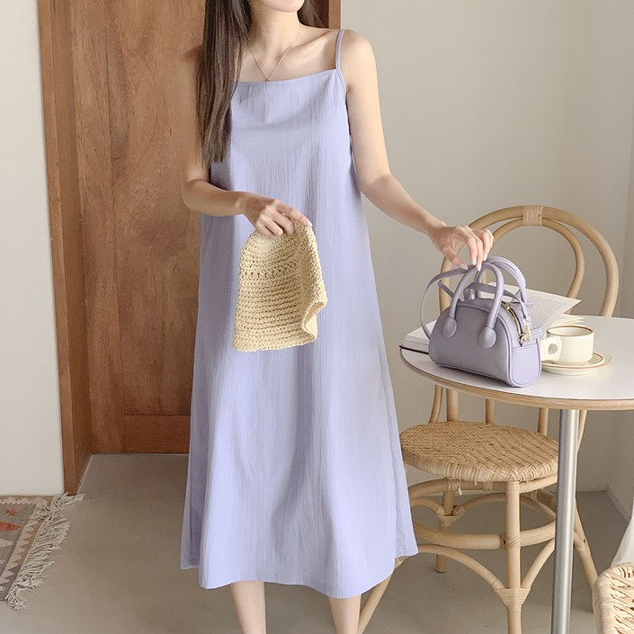 토마토팩토리 여성용 밴틀리 바스락 뷔스티에 나시 롱 원피스