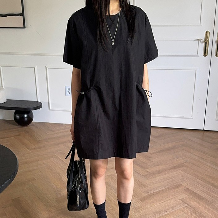 페이퍼먼츠 에블린 스트링 빅 포켓 미니 원피스 10819