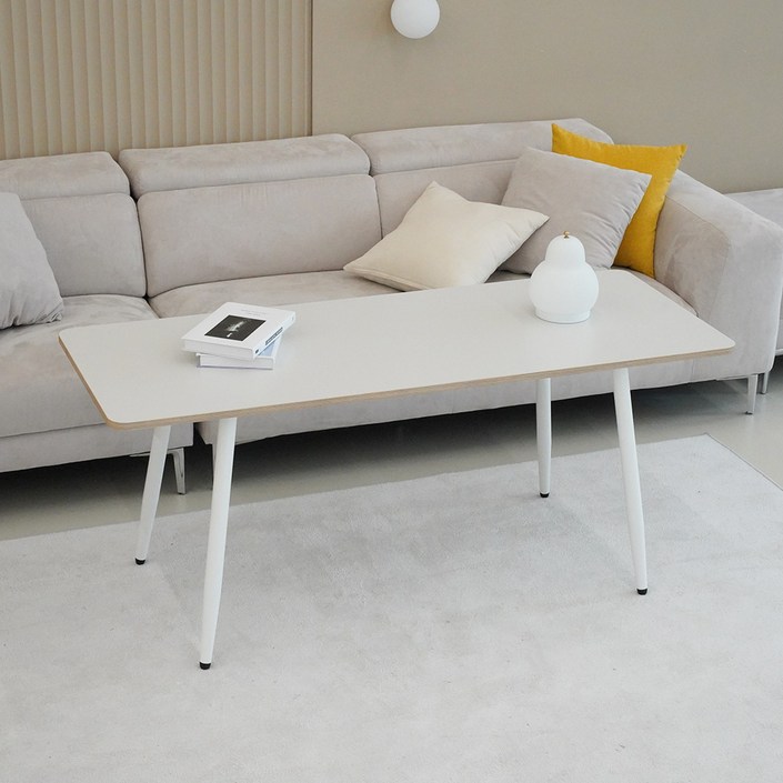 슈에뜨메종 LPM 라운드 낮은 식탁 소파 테이블 1200 x 600, 스모크그레이, 4인용