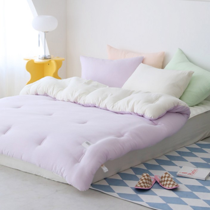 베이직톤 크레용 사계절 옥수수솜 차렵이불 세트