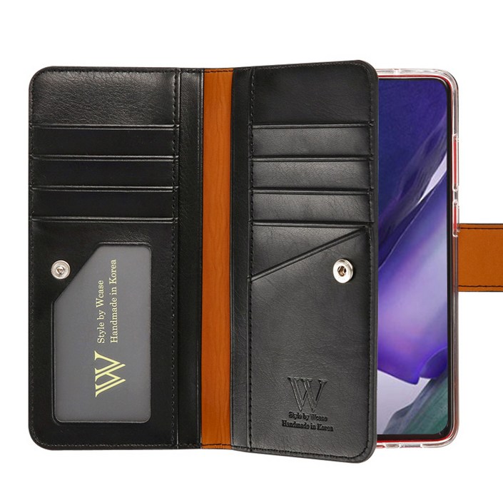 더블유케이스 엘리쉬 다이어리 지갑 휴대폰 케이스  핸드스트랩 세트