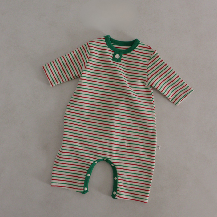 피카부 신생아용 클쓰 도톰 긴팔 바디수트