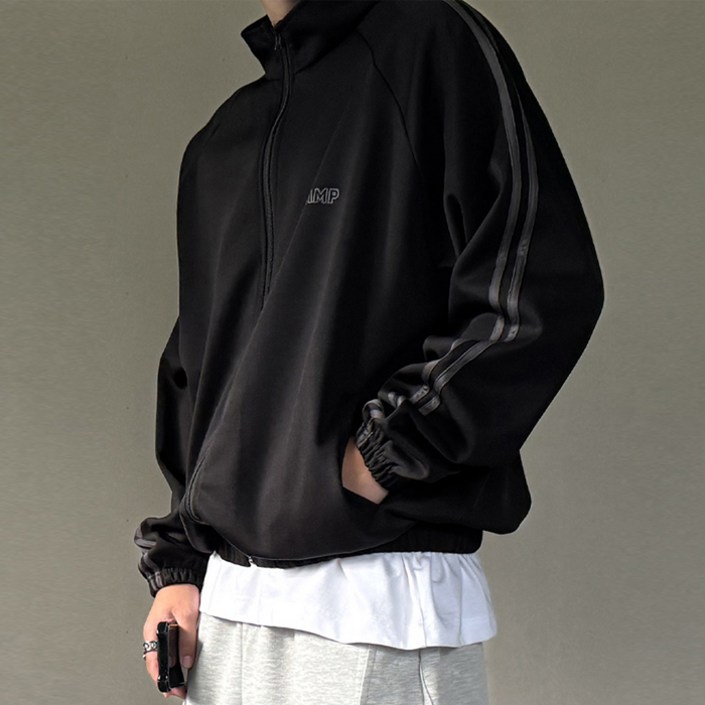 머시따 남성용 챔프 트랙 저지 집업 자켓