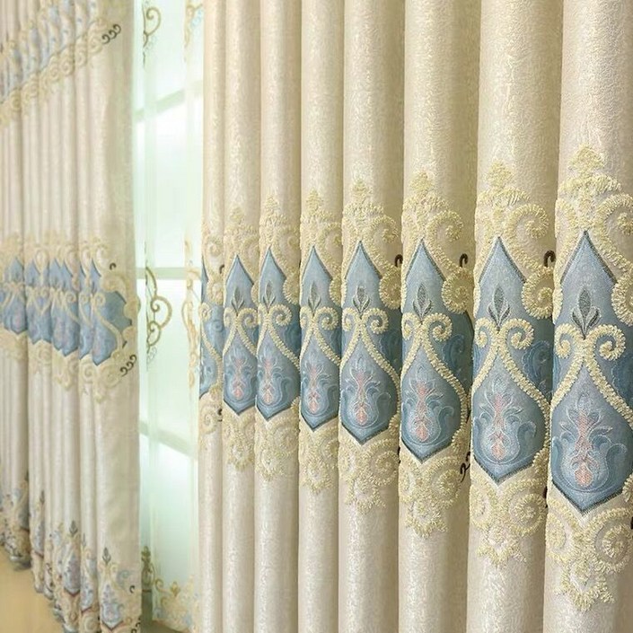 HAROO 아일렛형 유럽식 왕관 고급 거실 안방 커튼 11