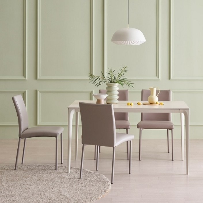 한샘 도노 세라믹 엣지 4인 식탁세트 위드의자4 포함