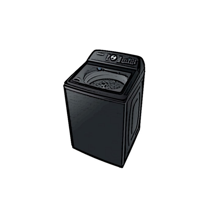 [삼성] 일반세탁기 WA21A8376KV 통버블, 통돌이 21kg 블랙