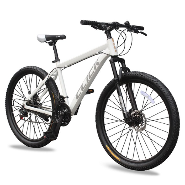 클릭 MTB 자전거 프라임 디스크브레이크 시마노 21단, 제스트 26인치 화이트, 1개, 170cm