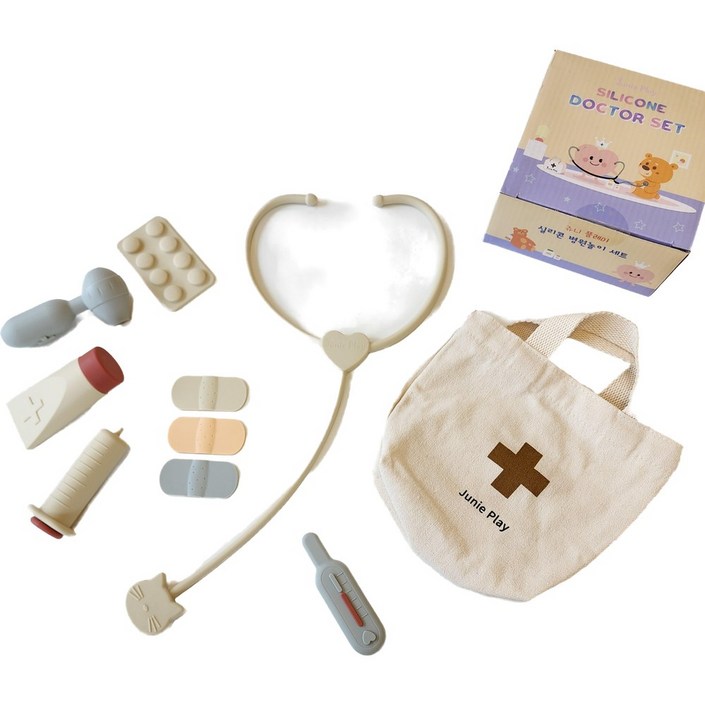 쥬니플레이 실리콘 병원놀이 닥터쥬니, 1개