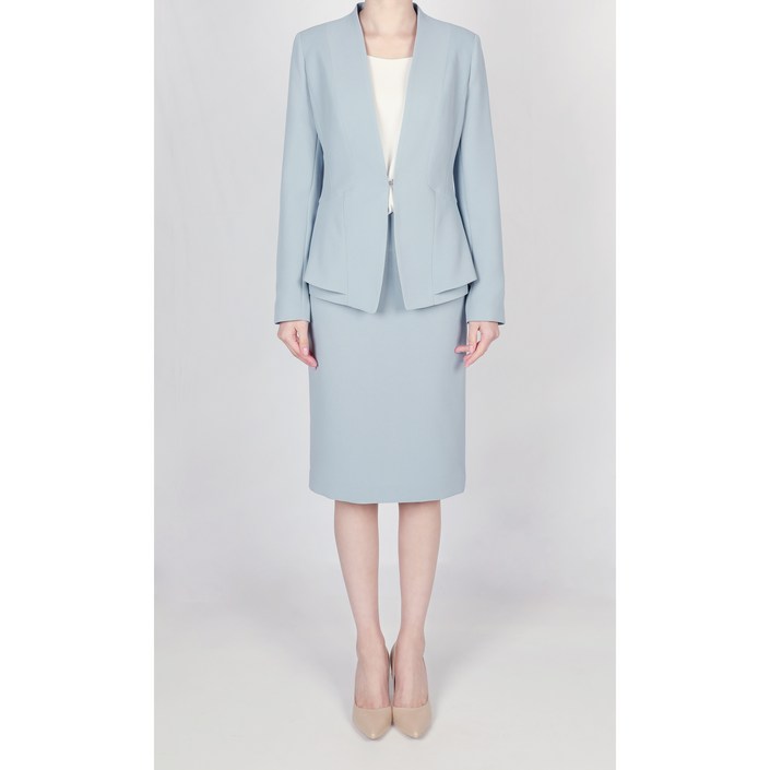 글로리아 여성 정장 투피스 세트 노카라 자켓 스커트 수트 6컬러 빅사이즈 5599하객룩 면접 오피스룩