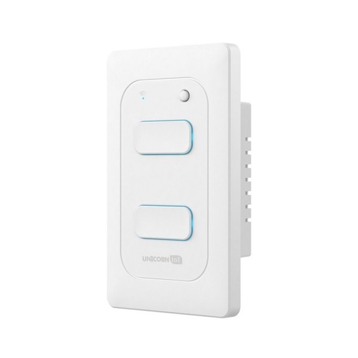 유니콘아이오티 2구 WIFI방식 무선원격제어 스마트 벽스위치 TS-SW2