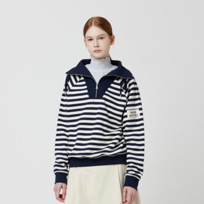 CC콜렉트 스트라이프 하이넥 스웻셔츠 C253PSM022 2392704