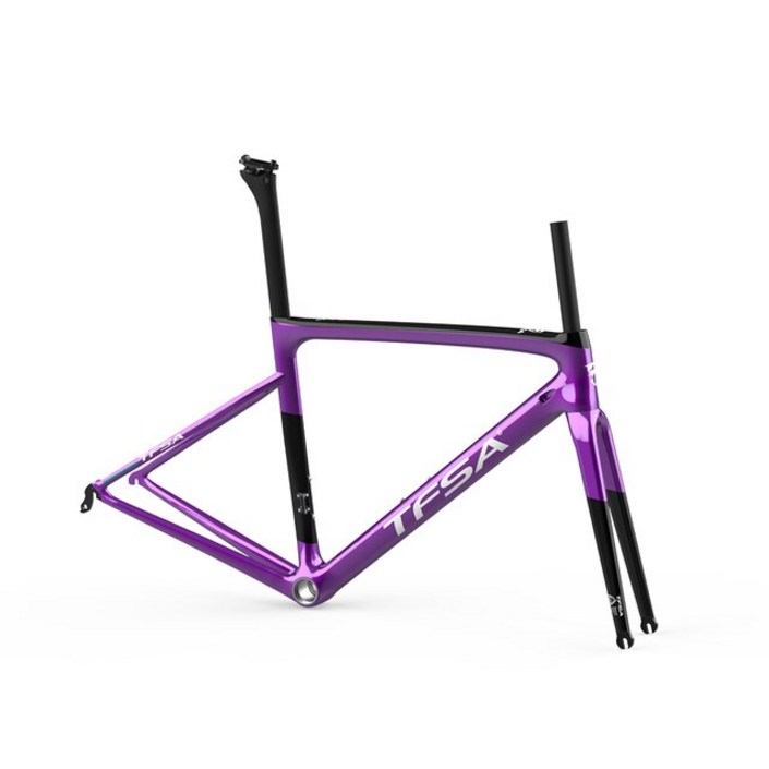 TFSA 탄소 프레임 V 브레이크 클라이밍 프레임 카멜레온 로고 자전거 프레임 후면 플로팅 5 도 다기능 시트