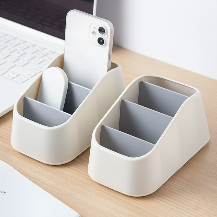 리모컨 휴대폰 문구 수납 다용도 데스크탑 정리함