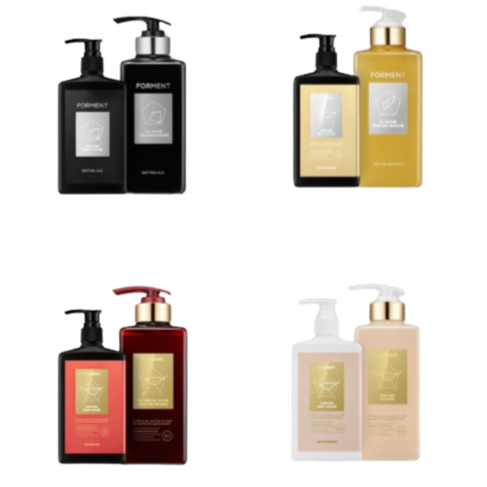 포맨트  세트  올인원 퍼퓸 샤워 바디워시 500ml  바디로션 300ml 코튼향 이성이 가장 선호하는 향