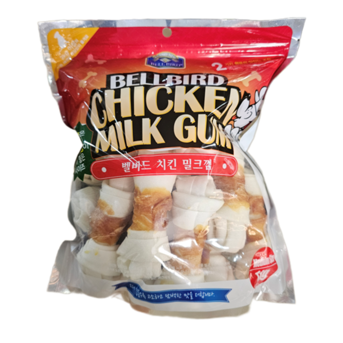 벨버드 강아지 치킨 밀크껌 미디움