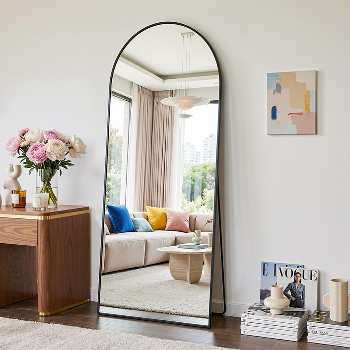 안토크 스탠드 전신거울 3in1 아치형 벽걸이거울 1450450mm