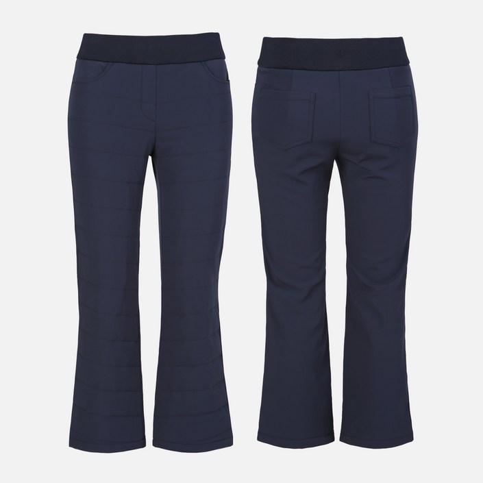 투엘라 여성 겨울 세미부츠컷 밴딩 스판 패딩 팬츠 바지