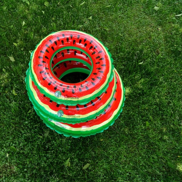 2023 물놀이 필수템 풍선 어린이 플로트 수박 수영 동그라미 70cm 90cm 성인 수영장 수레 고무 반지 도넛 튜브 키즈 풀 완구