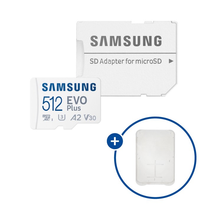 공식인증 정품 삼성전자 마이크로SD카드 EVO PLUS 512GB MBMC512SAKR  보관케이스, 512GB, 1개