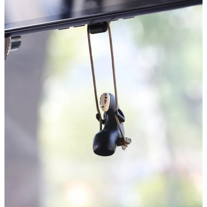 자동차 액세서리, 가오나시 펜던트, 자동차 백미러 펜던트, 생일 선물, 자동차 장식 장식품, 1개