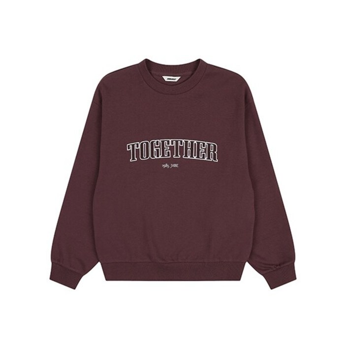 여성TOGETHER 자수 세미 오버핏 맨투맨AO3WTS653WN