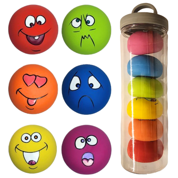 픽스모 라텍스 볼 강아지 만득이 장난감 6개세트, 1개, 6종