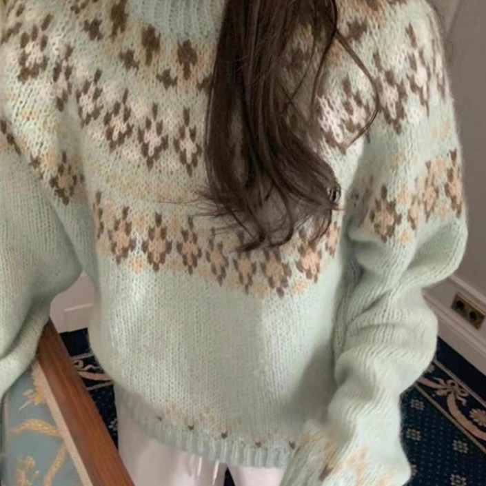 다예패션 노르딕 파스텔 니트 긴팔