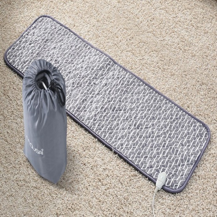 솔루나 무사이 EMF인증 스마트 자동타이머 7단계온도조절 넉넉한 코드길이(약 2.5m) 휴대용 전기요 전기매트 MU-60M