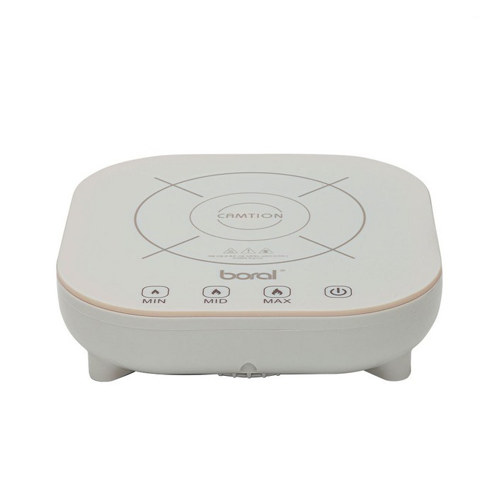 보랄 미니 1구 인덕션 전기레인지 화이트 프리스탠딩 터치 3단 조절