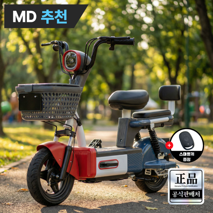 루토 전기자전거 26년 신형 고출력 전동 스쿠터 자토바이 배달 출퇴근 오토바이, 레드, 경량스틸