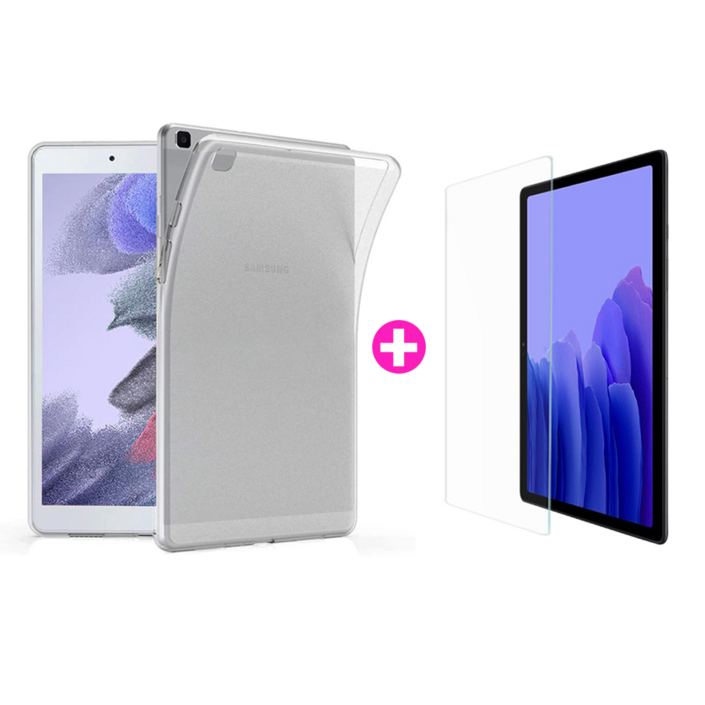 아야 갤럭시 탭 A7 라이트 SMT220 T225 lite 8.7 젤리 케이스 액정 강화유리 필름, 1개 아야 갤럭시 탭 A7 라이트 SMT220 T225 lite 8.7 젤리 케이스 액정 강화유리 필름, 1개