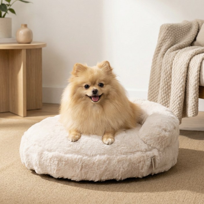 EHEYCIGA 부드러운 털감 강아지방석 방수미끄럼방지 강아지침대