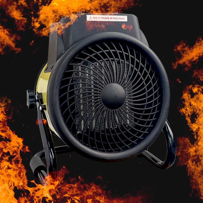 레코 초강력 공업용 온풍기 산업용 가정용 전기 히터 PTC 공장 야외 캠핑 열풍기, 레드, ZMHKW3005Y