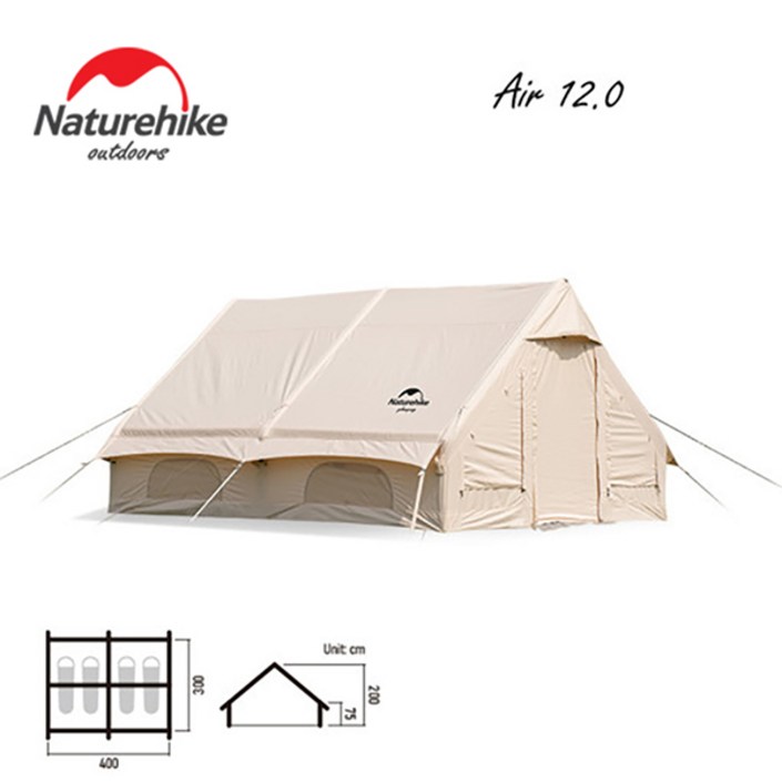 네이처하이크 글램핑 텐트 캠핑 에어 12.0  NH 네이처 하이크 NH20ZP010