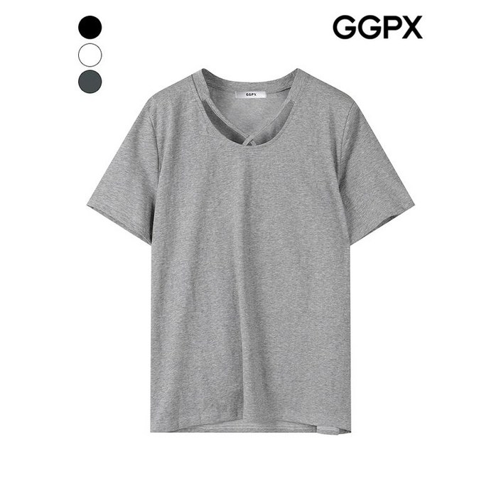 GGPX X넥 루즈핏 티셔츠 GP7TS002F